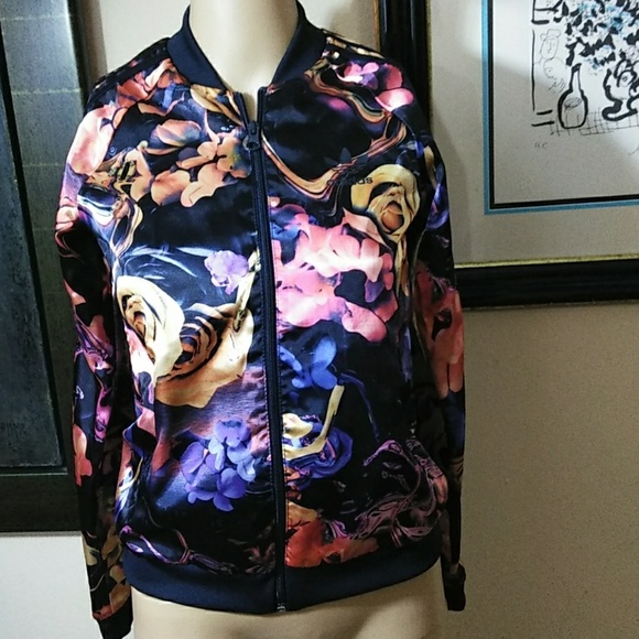 adidas flower bomber jacket